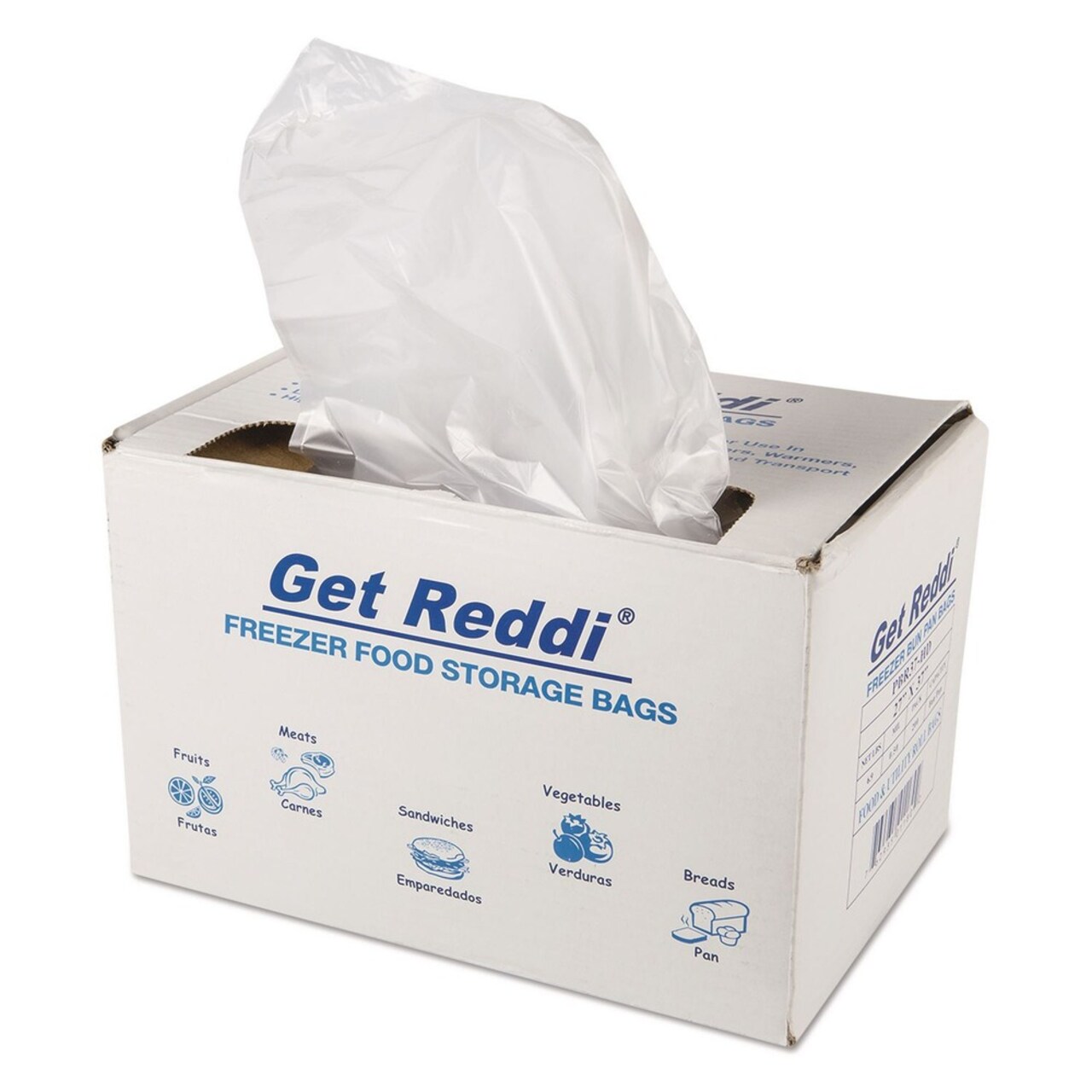 Inteplast Group Get Reddi 27 in. x 37 in. Freezer Food Storage Bags for Full-Size Bun Pans - Natural (200/Carton)